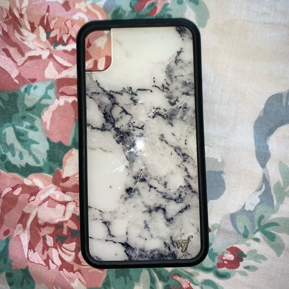 Wildflower iPhone xr case marble
